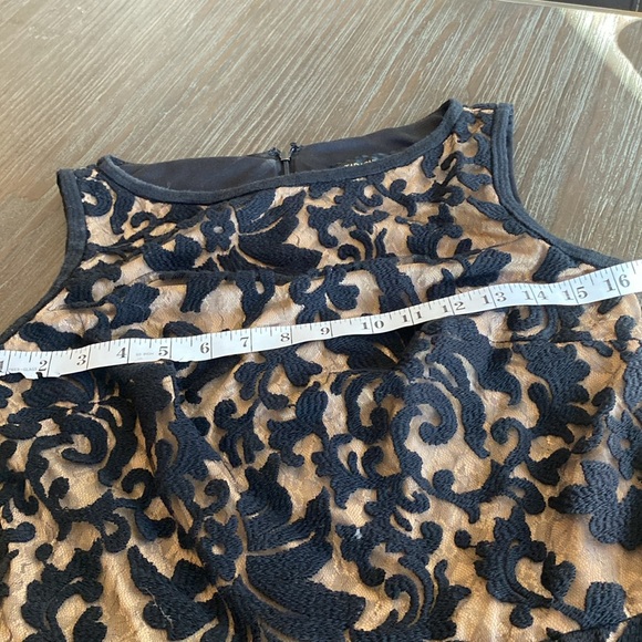 Tadashi Shoji beautiful lace Peplin dress in size 6. - Picture 9 of 11